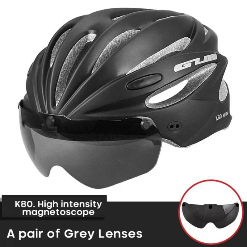 Casco MTB Per Adulti - Con Visiera Magnetica Rimovibile E Parasole, Taglia Unica (54-62 Cm), 18 Fori Ventilazione