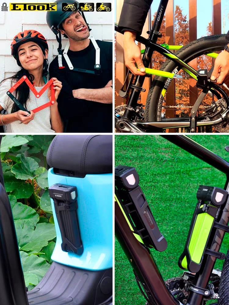 ETOOK Bicycle Lock Anti-theft Lock Folding Lock E-bike Lock